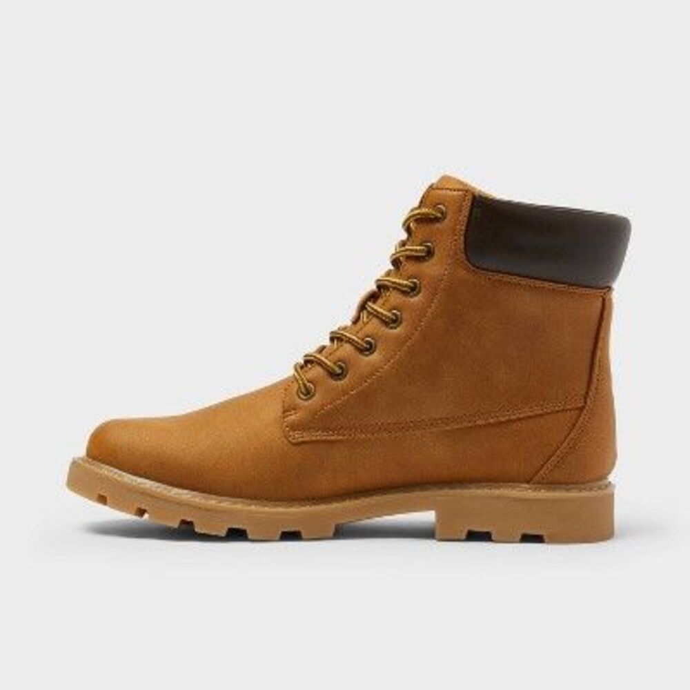 Men's Tahoe Lug Sole Boots - Goodfellow & Co Tan 12